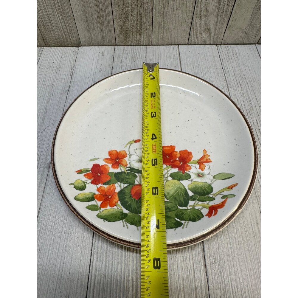 Vtg Ranmaru Asian Song Salad Plates Ceramate Stoneware 3930 JAPAN - Set of 2 - Picture 8 of 9